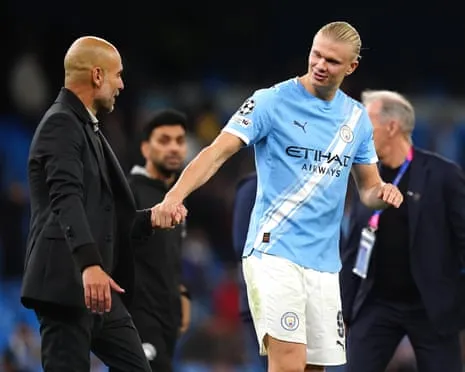 Haaland Joins Elite UCL Half-Century Group, Hailed by Guardiola as CR7 and Lionel Messi's Equal